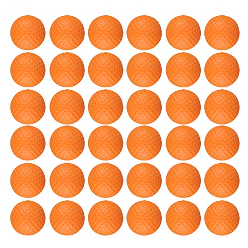 Dsmile 36 Pack Foam Golf Practice Balls Light Soft Elastic Training Multifunction Sport Balls - color: Orange*36