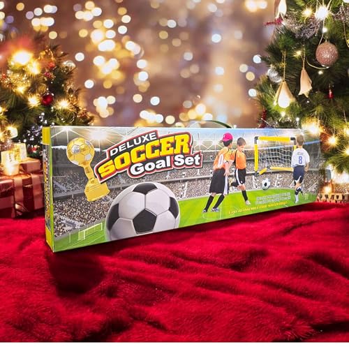 Mini Soccer Goal with Net Ball and Pump, Anchored Target for Shooting Drills, Easy Disassembly, Portable Sports Set for Yard Practice