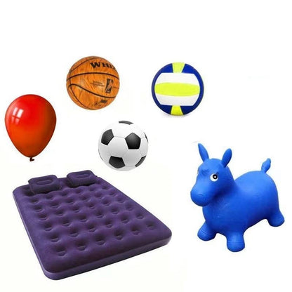 Exercise Ball Plug Replacement Kit with Needle, Nozzle, and Rubber Hose for Yoga, Pilates, Soccer, Basketball, Volleyball - 8 Pieces