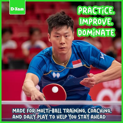 D-Xam Ping Pong Balls Orange or White ABS 1 Star 40mm Official Size High Bounce Professional 50, 30 Pack Table Tennis Ball for Training & Practice - Durable High Performance