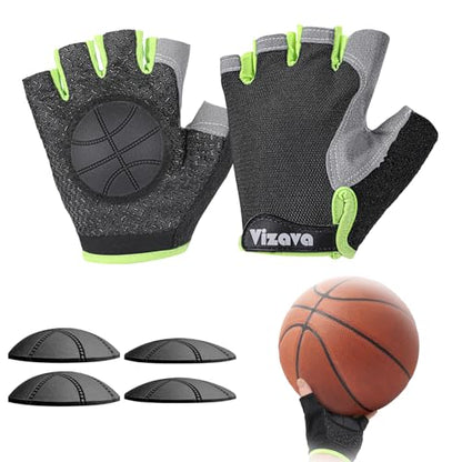 Upgraded Basketball Dribble Trainer Gloves for Kids Youth Adults, Dual-Thickness Pads to Maximize Training Efficiency, Dribbling Basketball Trainer Hand Grip Control Gifts - size: Adult