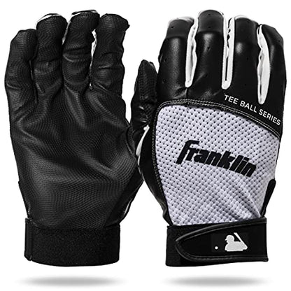 Franklin Sports MLB Teeball Flex Series Batting Gloves - color: Black/White, size: Youth X-Small