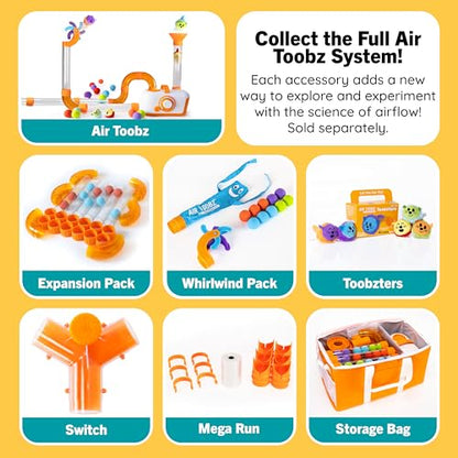 Fat Brain Toys The Original Air Toobz, Air-Powered STEM Building Toys for Kids & Teens, Kids Building Toys, STEM Toys for 3+ Year Old