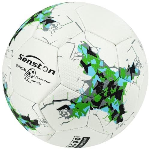 Senston Soccer Ball Size 5 -Official Match Weight-Youth & Adult Soccer Players - Air Pump Included - color: green