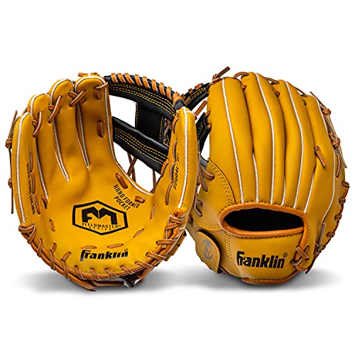 Franklin Sports Field Master Baseball + Softball Glove - Field Master Adult + Youth Baseball + Softball Mitt - Men's + Women's Gloves - Right Hand Throw - color: Tan, style: 11" - I Web