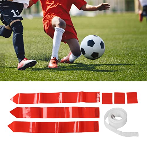 KANASI Football Belt Flag, PVC waist flag set with 3 flags for youth competition training games practices