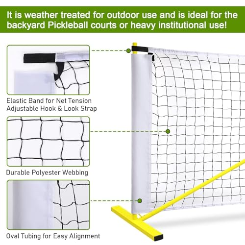 Pickleball Net Pickle Ball Net Heavy Duty Professional Lightweight Training Netting Pickle Ball Trainer for Park Training