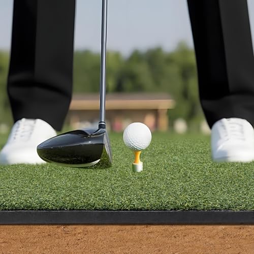 Golf Mat,Elite Golf Hitting Mats Practice Outdoor & Indoor,5x4ft Turf Driving Range Mats for Golf Simulators and Practice with 10 Balls,9 Tees,21|31mm Thickening Domivans - size: Thickness 31 mm
