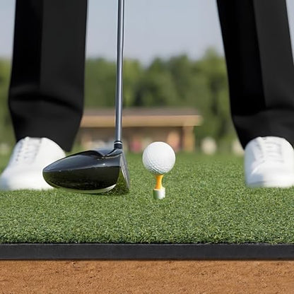 Golf Mat,Elite Golf Hitting Mats Practice Outdoor & Indoor,5x4ft Turf Driving Range Mats for Golf Simulators and Practice with 10 Balls,9 Tees,21|31mm Thickening Domivans - size: Thickness 21 mm