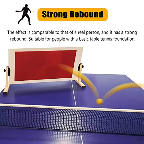 Table Tennis Rebound Board for Self-Study Training, Adjustable Angle Ping Pong Return Board for Home, Gym, and Game Rooms