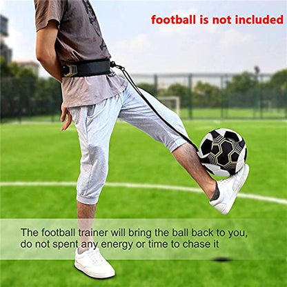 Taeku Soccer Trainer Adjustable Football Kick Training Equipment Control Skills Waist Practice Belt Volleyball Rugby Trainer Aid Universal Fits Size 3, 4, 5 Footballs for Kids Teens - color: 4 Gurte