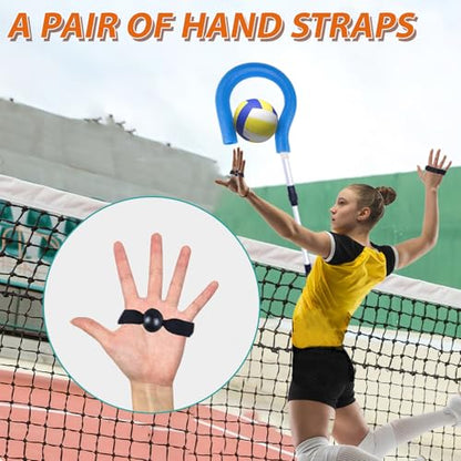 Volleyball Spike Trainer Foam Head Only for Volleyball Training Aids，Includes a Pair of Exercise Band Knee Pads Volleyball,Durable Lightweight Hitting Trainer Equipment for Serving(Foam Head Only)