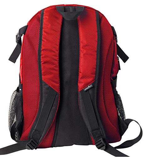 Athletico National Soccer Bag - Backpack for Soccer, Basketball & Football Includes Separate Cleat and Ball Holder - color: Red