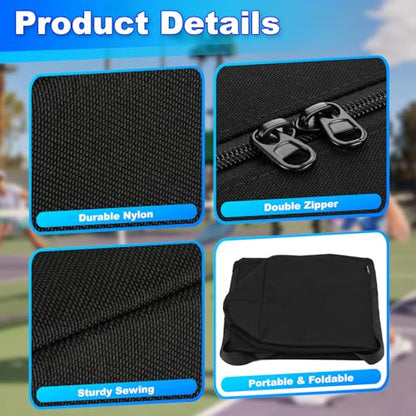 Pickleball Net Set Carry Bag Portable Pickle Ball Equipment Storage Bag Foldable Badminton Net System Replacement Bag Heavy Duty Zipper Duffle Bag for Indoor Outdoor Driveway Backyard, NO Net