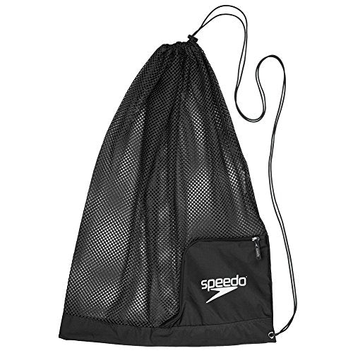 Speedo Drawstring Ventilator Mesh Equipment Bag - color: Speedo Black