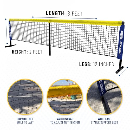 Ultimate Youth Pickleball Set with Net, Paddles, and Balls - Start Playing Pickleball Today with This Complete Junior Kit for Boys and Girls Ages 5 to 12