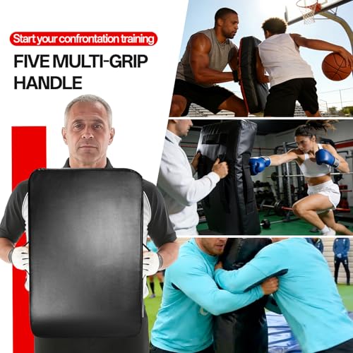 Basketball Pads for Training - Football Blocking Pad Training Equipment with Handles, 24"x16" Denser Softer Foam Shield for Lacrosse, Hockey, Martial Arts - Tackle Dummy Kick Pad. (1 Pcs)