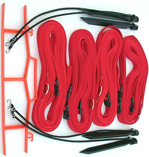Home Court 1-inch Adjustable 30-ft Sand Court Line - 17AS - color: Red