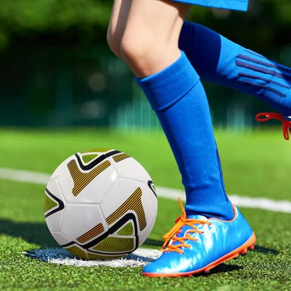 Soccer Ball Size 5, Indoor Outdoor Football for School Training Practice or Boys Gift, Anti-Explosion Design Soccer Ball