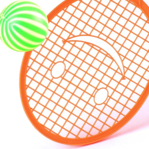 Tennis & Badminton Set with Ergonomic Grip, Indoor Outdoor Play for Motor Skills Development Badminton Racket Kindergarten Toy