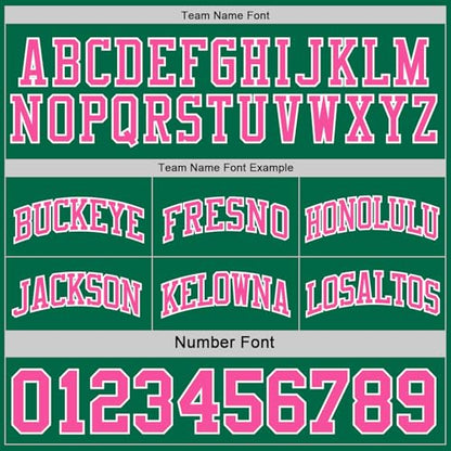Custom Reversible Basketball Jerseys Men Youth, Personalized Sports Shirts Team Uniforms Printed Name Logo Number - color: Green and Pink
