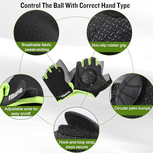 Upgraded Basketball Dribble Trainer Gloves for Kids Youth Adults, Dual-Thickness Pads to Maximize Training Efficiency, Dribbling Basketball Trainer Hand Grip Control Gifts - size: Kids&Youth