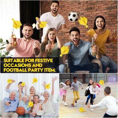8 PCS Yellow Penalty Flag Football Flags, Referee Game Party Accessory - color: 8 PCS Yellow