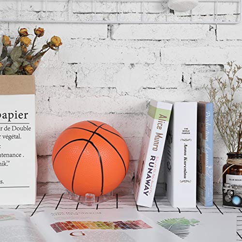 Sumind 4 Pack Acrylic Basketball Stand Holder Clear Sports Ball Storage Football Rack Display Stand for Basketball Football Volleyball Bowling Soccer Rugby Memorabilia Ball Display