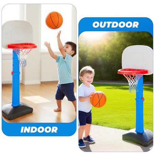 Basketball Net Compatible with Little Tikes,Professional Heavy Duty Basketball Net Replacement,Suitable for Outdoor Standard Basketball Hoop,White-Red-Blue