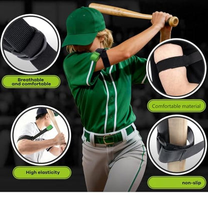Swing Trainer Softball Training Batting Aid for Arm Band Bat Guide Practice Enhances Swing Mechanics Ages 9+ Baseball Batting Aid
