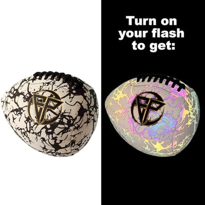 ENDPASS Luminous Rebound Trainer | Solo QB Wall Practice Ball with Light-Activated Glow for Indoor & Outdoor