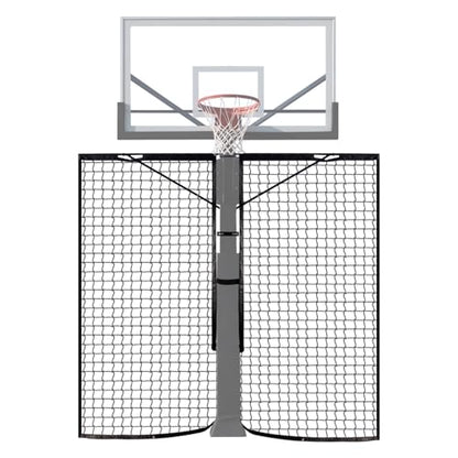 Basketball 2-in-1 Backstop Net+Light Mount System, Standalone Backstop Net, Standalone Light Mount Frame for Backyard Family Play, Fits Standard Hoops(Light NOT Included) - size: 6"×8", style: Standalone Backstop Net