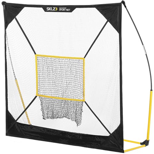 SKLZ Quickster Portable Baseball Hitting Net for Baseball and Softball - style: 7x7 Foot