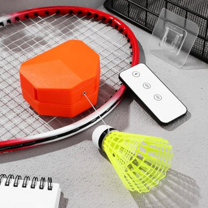 BESTonZON Indoor Badminton Rebound Trainer Machine, Electric Solo Practice Device with Remote Control, Self Training Shuttlecock Equipment for Home