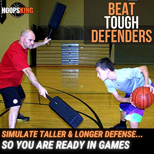HOOPSKING Defender Extender Basketball Training Pads - Volleyball Blocking Drills - Football Quarterback Pass Rush Distractor - Makes Players Learn to Handle Taller, Faster, & More Athletic Opponents