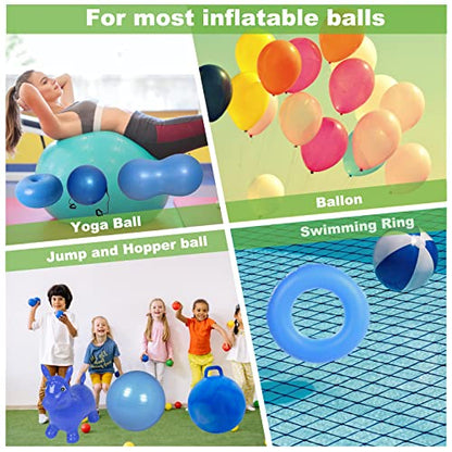 Hand Air Pump,Two-Way Hand Yoga Ball Pump, 9 Inch Double Action Hand Pump Inflator for Exercise Balls, Swimming Ring,Balloons and Inflatable Balls