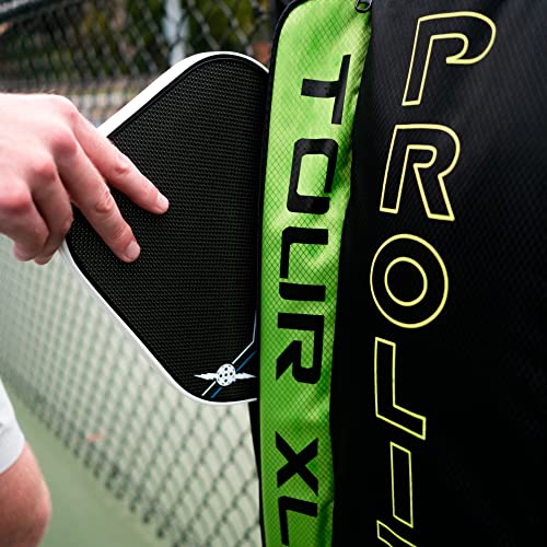 PROLITE Tour XL Pickleball Bag | Men's and Women's Pickleball XL Backpack | Adjustable Straps | | Lime Green/Hot Pink/Blue - color: Hot Pink