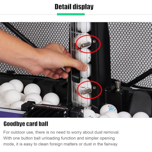 Automatic Ping Pong Ball Machine,Portable Table Tennis Ball Launcher Trainer with Catch Net & Remote Control,Ping-Pong Practicing Training Robot Equipment,for Schools Stadium Gyms