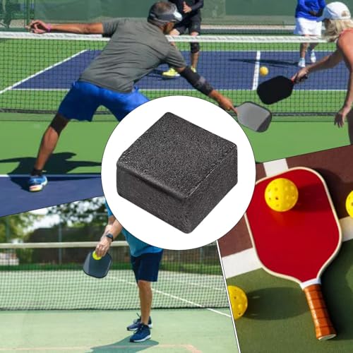 Carbon Fiber Paddle Cleaner - 5x5x2.5cm Racket Eraser, picklebal Paddle Eraser Dust Remover, Soft Rubber Dirt Racket Scrubber | Professional-Grade Paddles Maintenance Tool for picklebal and Table Te - color: A: Square