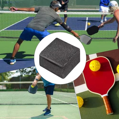 Carbon Fiber Paddle Cleaner - 5x5x2.5cm Racket Eraser, picklebal Paddle Eraser Dust Remover, Soft Rubber Dirt Racket Scrubber | Professional-Grade Paddles Maintenance Tool for picklebal and Table Te - color: A: Square