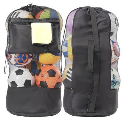 OrgaWise Extra Large Soccer Ball Bags for Coaches with Handle and Strap,Basketball Ball Bag - size: 27"x36"/70x90cm