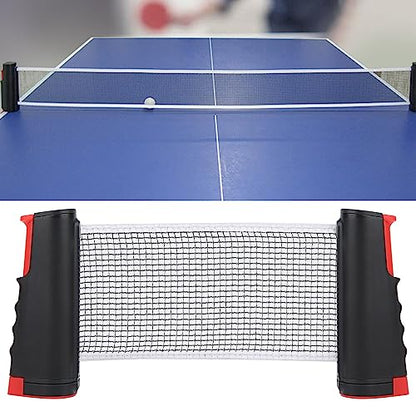 LIZEALUCKY Retractable Portable Table Tennis Net Telescopic Grid Racket for Outdoor Sports