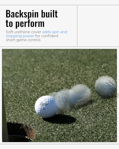 Legato Golf Balls LTX3085 | Maximized Distance with Soft Feel | 3 Piece | Urethane Cover | 85 Compression - color: White 1 DZ
