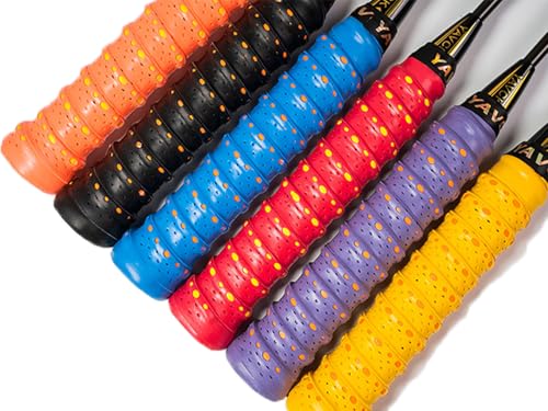 Tennis Squash Badminton Pickleball Racket Overgrips Grip Tape for Anti-Slip and Absorbent Grip