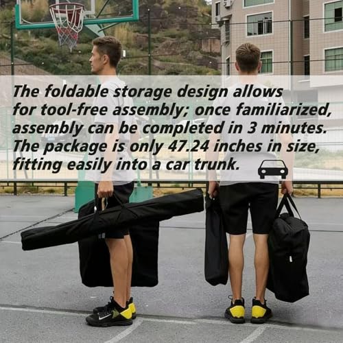 Basketball Rebounder 180° Rotating Universal Fit for All Rims, 86" Wide Net Return System, Portable Shooting High-Efficiency Training & Trainer for Solo Practice