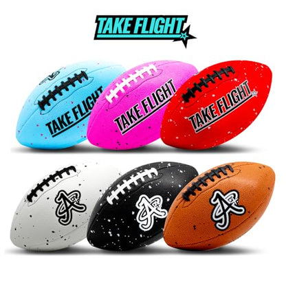 TAKE Flight Flag Football, Official Game Ball (ECO-Leather) - color: CAROLINA BLUE, size: JUNIOR (SIZE 5)