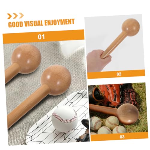 2Pcs Baseball Glove Mallet Wooden Hammer for Shaping Training Softball Baseball Glove Break Tool Portable Durable Design