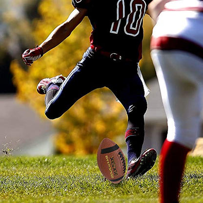 XEDGE Composite Leather Indoor/Outdoor Footballs for Training and Recreational Play Size 6,7,9