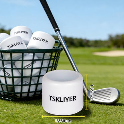 12 Pcs Practice Golf Balls, Limited Flight Golf Practice Balls Training Aid for All Golfers Full Swing in Indoors Backyard Driving Range