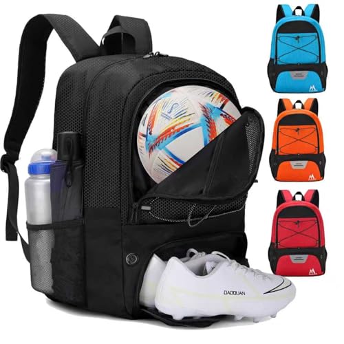 Hsmihair Soccer Bag-Soccer Backpack&Backpack for & Football Volleyball & Basketball,with Ball Compartment and Separate Cleat